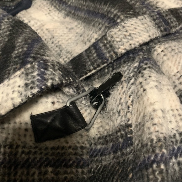 Sam Edelman | Black & Gray Long Line Collared Coat | XS - Picture 8 of 11